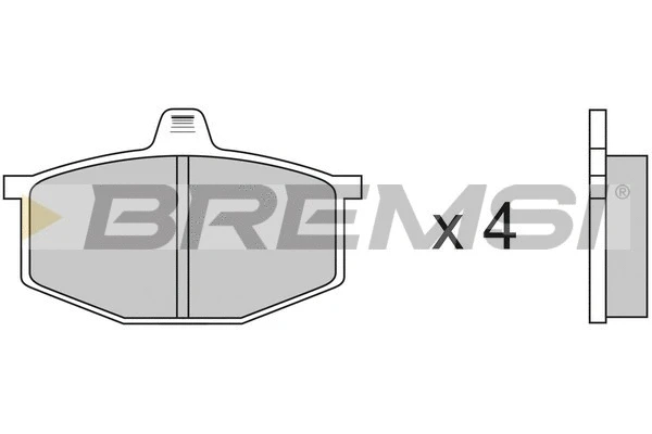 Brake Pad Set, disc brake (BP2124)