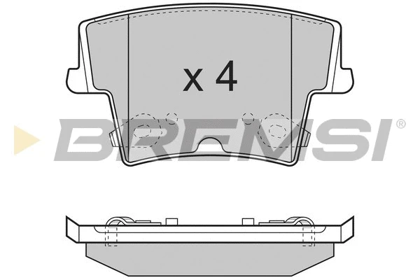 Brake Pad Set, disc brake (BP3278)
