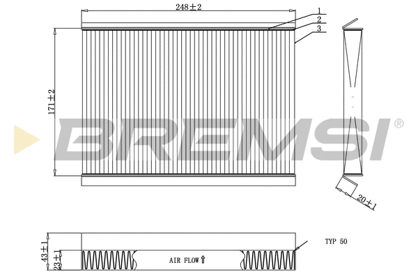 Filter, cabin air (FC0929)