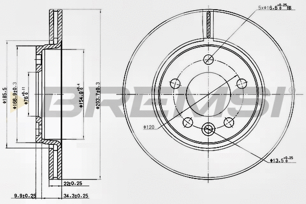 Brake Disc (CD7286V)