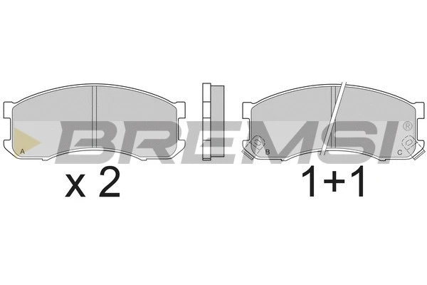 Brake Pad Set, disc brake (BP2504)