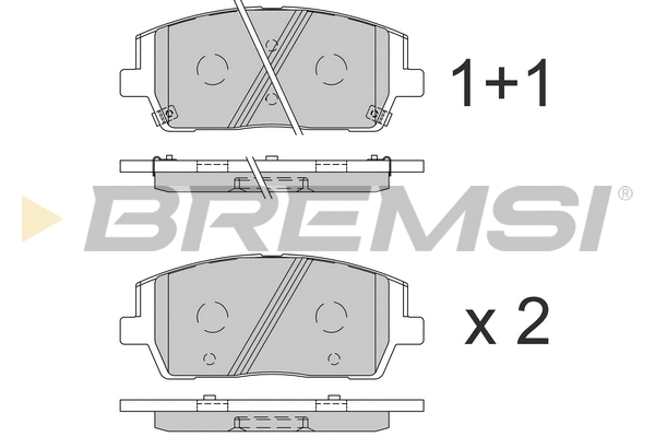 Brake Pad Set, disc brake (BP3860)
