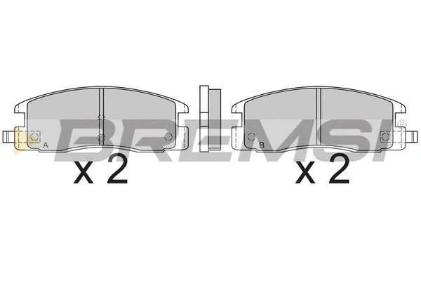 Brake Pad Set, disc brake (BP2493)