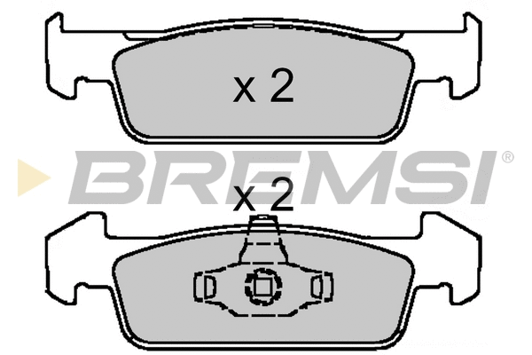 Brake Pad Set, disc brake (BP3647)