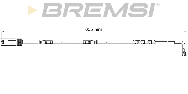 Warning Contact, brake pad wear (WI0612)