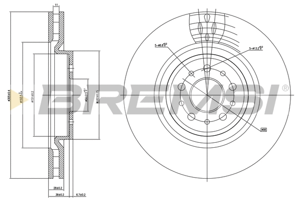 Brake Disc (CD7001V)