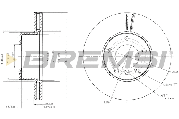 Brake Disc (CD7891V)