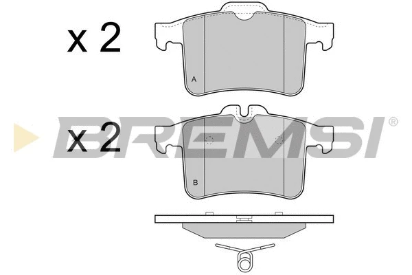 Brake Pad Set, disc brake (BP3484)
