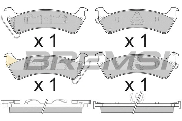 Brake Pad Set, disc brake (BP2777)