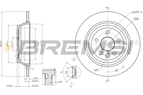 Brake Disc (CD8607S)