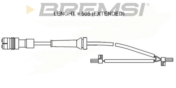 Warning Contact, brake pad wear (WI0577)