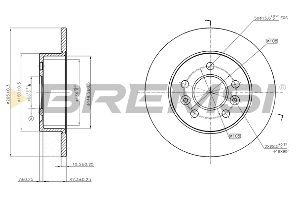 Brake Disc (CD7056S)