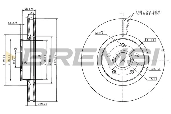 Brake Disc (CD8766V)