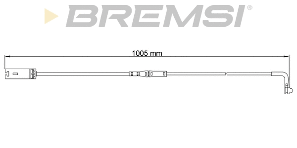 Warning Contact, brake pad wear (WI0663)