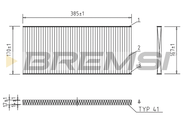 Filter, cabin air (FC1330C)