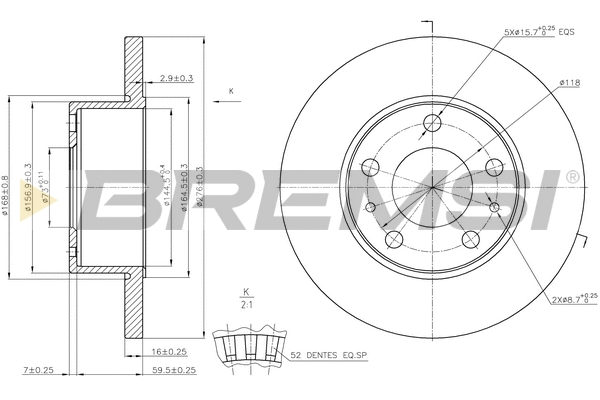 Brake Disc (CD5196S)