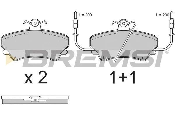 Brake Pad Set, disc brake (BP2557)