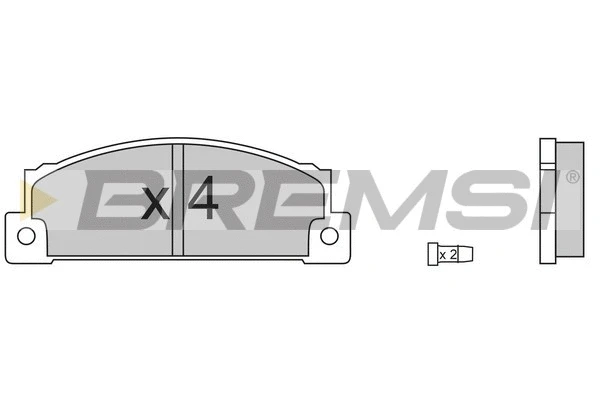 Brake Pad Set, disc brake (BP2158)
