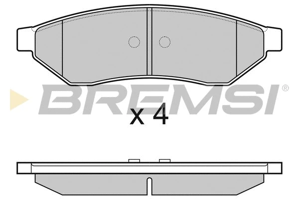 Brake Pad Set, disc brake (BP3162)