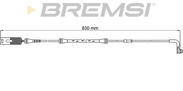 Warning Contact, brake pad wear (WI0608)