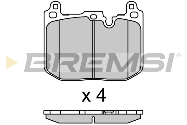 Brake Pad Set, disc brake (BP3717)