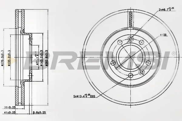 Brake Disc (CD7132V)