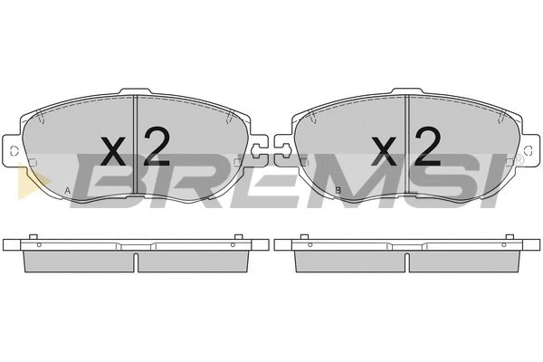 Brake Pad Set, disc brake (BP2754)