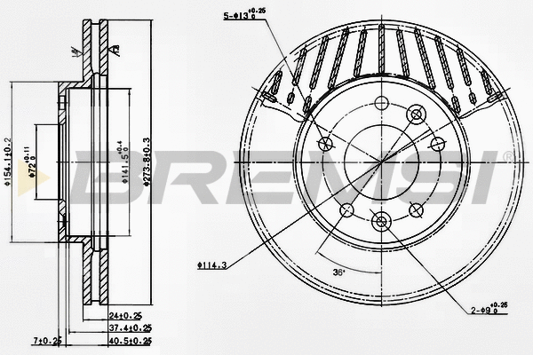 Brake Disc (CD7146V)