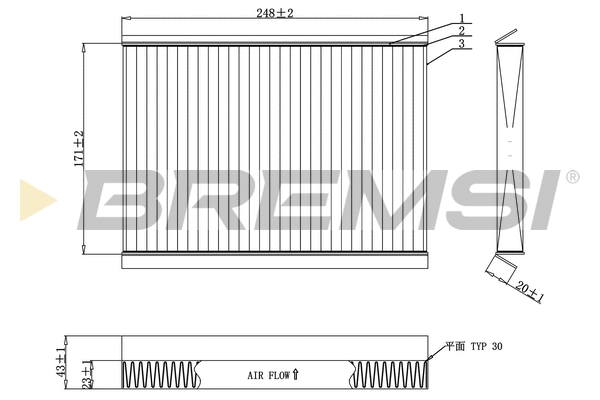 Filter, cabin air (FC0929C)