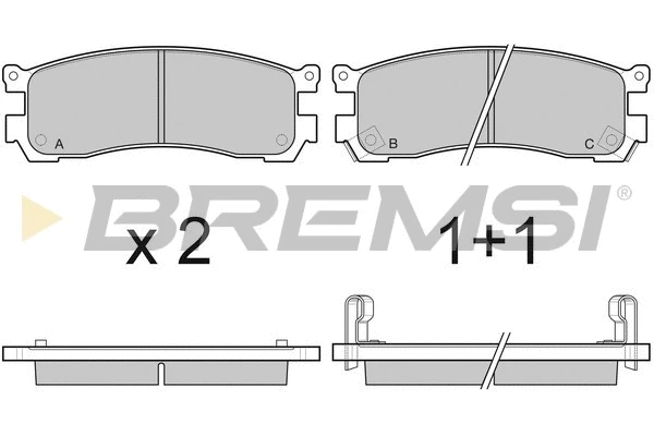 Brake Pad Set, disc brake (BP3054)