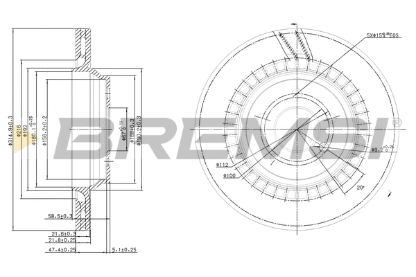 Brake Disc (CD7906V)