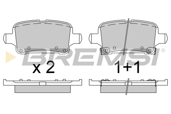 Brake Pad Set, disc brake (BP3803)