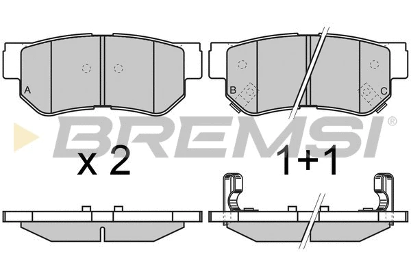 Brake Pad Set, disc brake (BP2966)