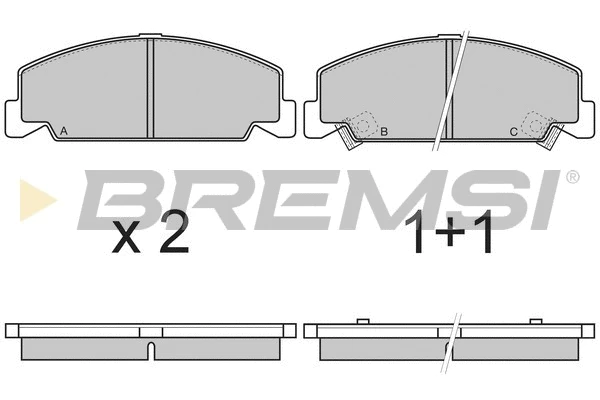 Brake Pad Set, disc brake (BP2634)