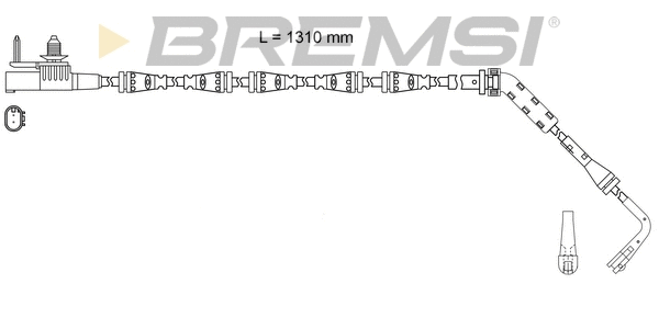 Warning Contact, brake pad wear (WI0984)
