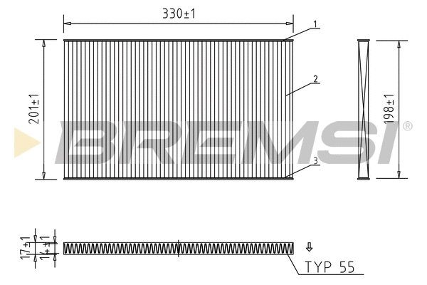Filter, cabin air (FC1537)