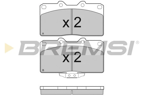 Brake Pad Set, disc brake (BP3128)