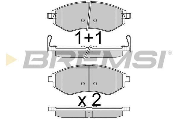 Brake Pad Set, disc brake (BP3514)