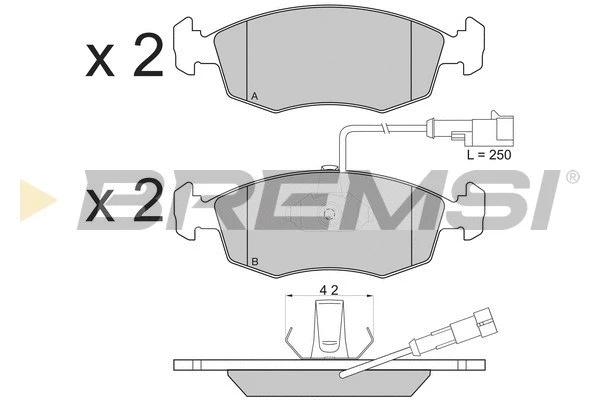 Brake Pad Set, disc brake (BP2817)