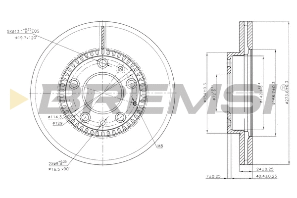 Brake Disc (CD7278V)