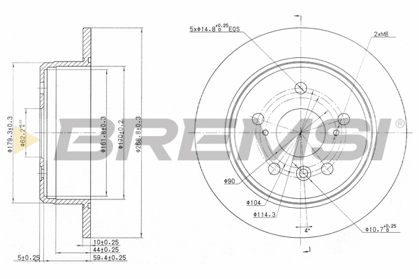 Brake Disc (CD6684S)
