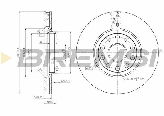 Brake Disc (CD6802V)