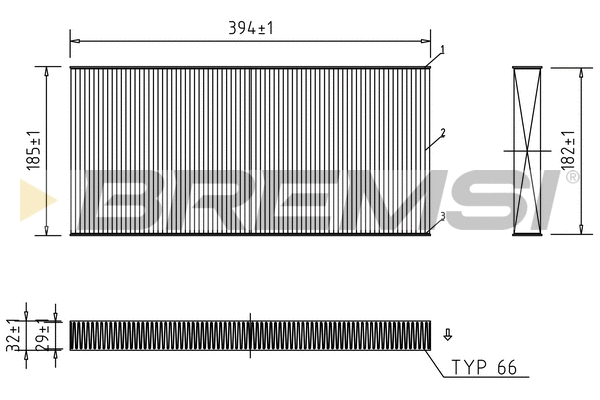 Filter, cabin air (FC0164)