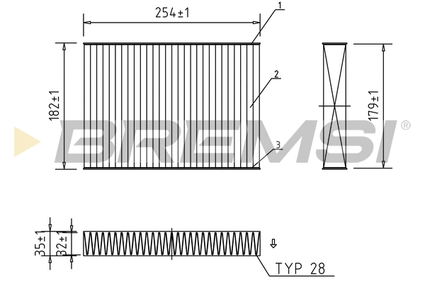 Filter, cabin air (FC0462A)