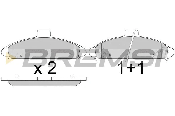 Brake Pad Set, disc brake (BP2579)