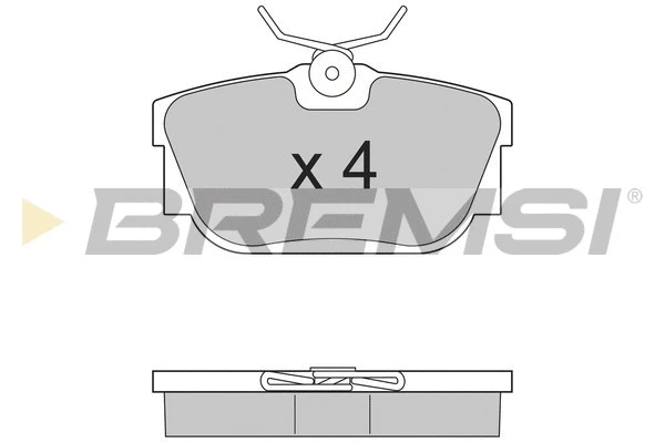 Brake Pad Set, disc brake (BP2958)