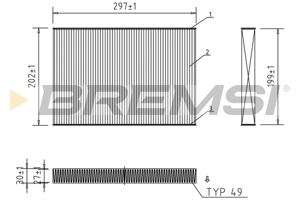 Filter, cabin air (FC0484)