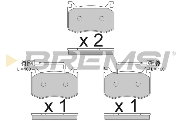 Brake Pad Set, disc brake (BP3792)