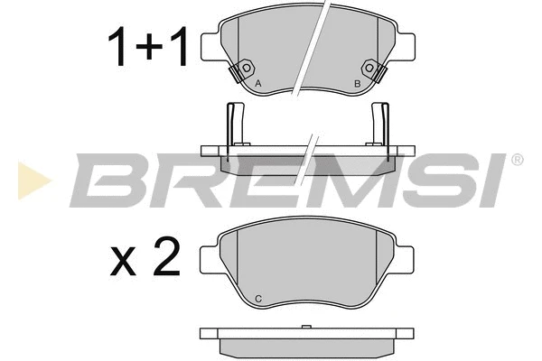 Brake Pad Set, disc brake (BP3577)