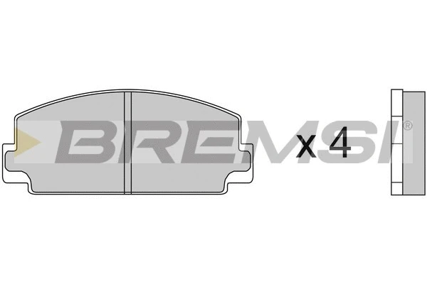 Brake Pad Set, disc brake (BP2077)